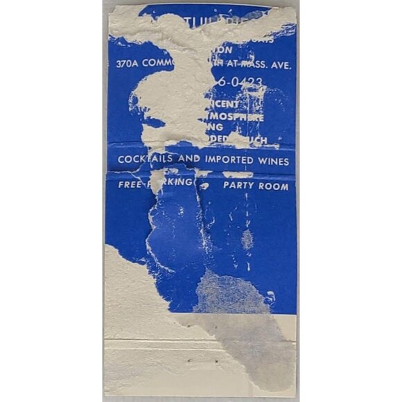 Front Strike Matchbook Cover Les Tuileries Boston MA - Picture 3 of 5